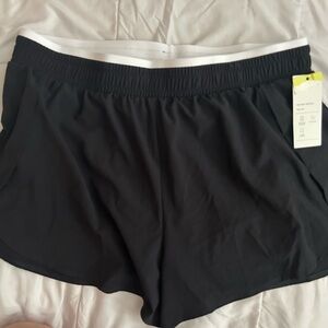 All in Motion Women's Black Athletic Shorts